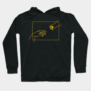 The Creation Of Adam Cat line, Renaissance Art Hoodie